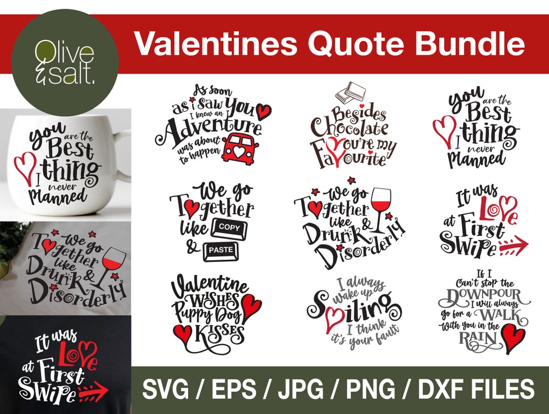 Valentines SVG Bundle, Valentines Day Svg, Valentines Mug Svg ...