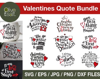Valentines SVG bundle, valentines day svg, valentines mug svg, valentine clipart, love svg, quote svg bundle, valentine dxf, mug sublimation