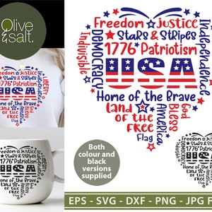 4th of July SVG, fourth of july svg, patriotic svg, love america svg, memorial day svg, USA shirt svg, word art svg, 4th of july sublimation