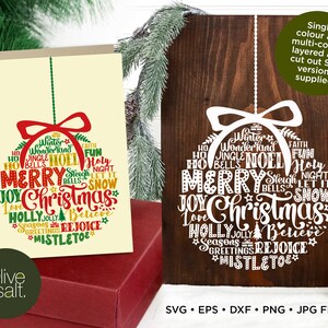 Christmas Word Art SVG, Christmas Sign SVG, arte de metrô de enfeite de Natal, sublimação de cartão de Natal, sublimação de decoração de Natal png