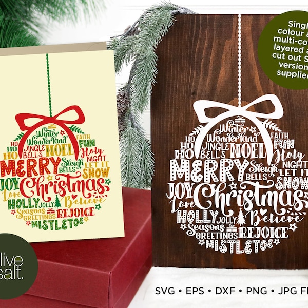 Christmas Word Art SVG, Christmas Sign SVG, Christmas ornament subway art, Christmas card sublimation, Christmas decor sublimation png