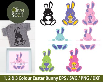 Osterhase SVG, Osterhase Clipart, Hase Monogramm svg, Ostermonogramm SVG Sublimation, Oster sVG Dateien, Oster svg Dateien für Cricut