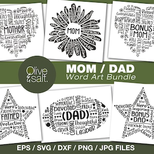 moeder svg bundel, vader svg bundel, familie svg bundel, woordkunst bundel, moederdag svg bundel, vaderdag svg bundel, moeder svg, vader svg
