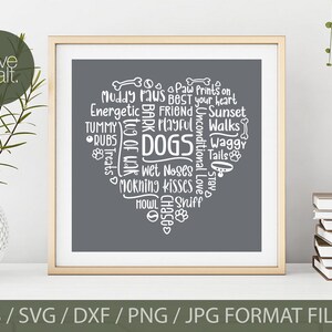 Dog Mom SVG, word art svg, dog lover svg, heart svg, Dog mom shirt svg, dog waterslide svg, Dog pillow svg, dog mom sublimation, dog mug svg image 5