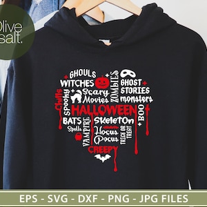 Halloween svg, love halloween svg, halloween shirt svg, halloween word art svg, bleeding heart svg, halloween heart svg, Halloween mug svg