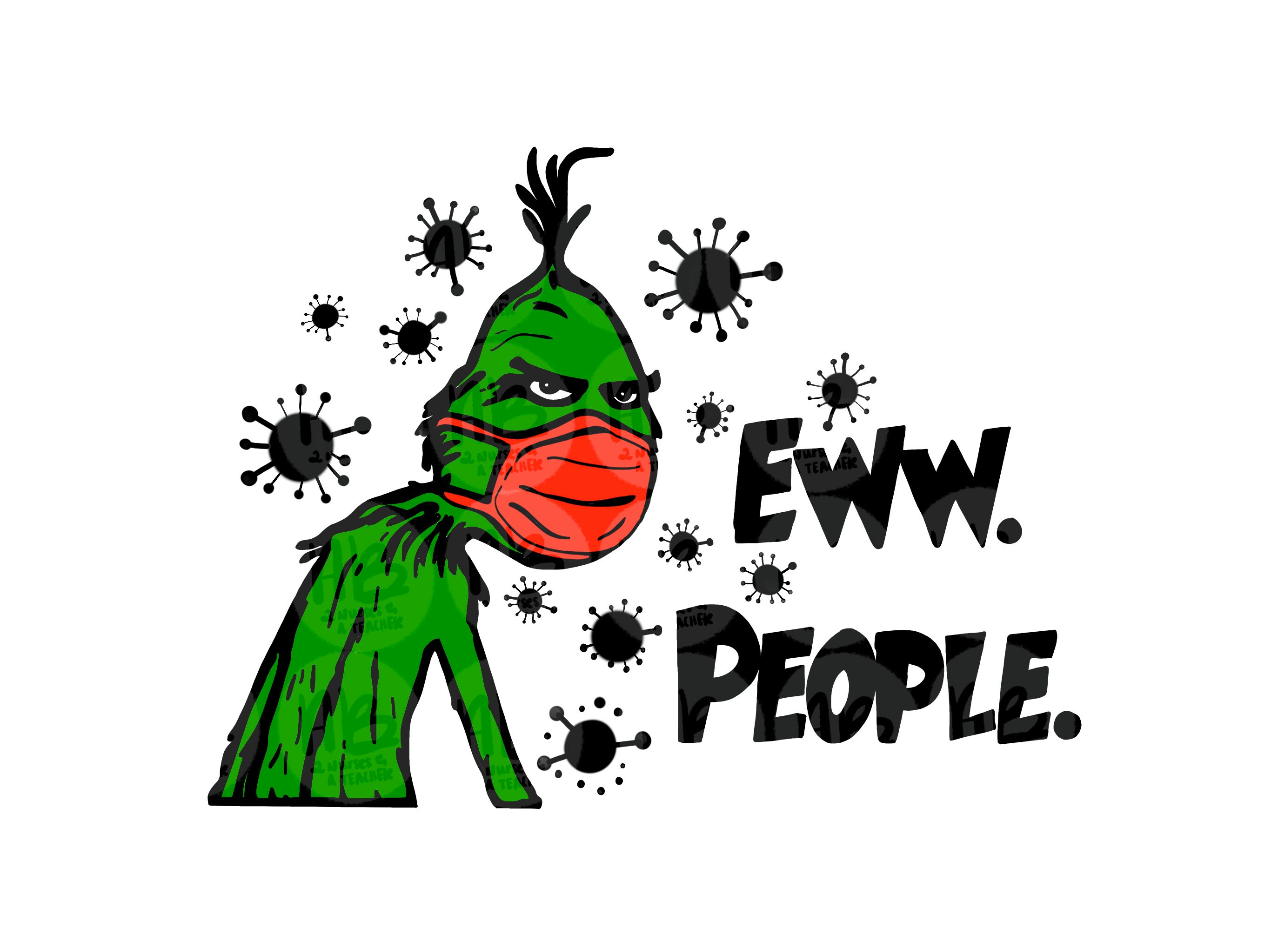 Grinch Ew People PNG File Digital Download | Etsy