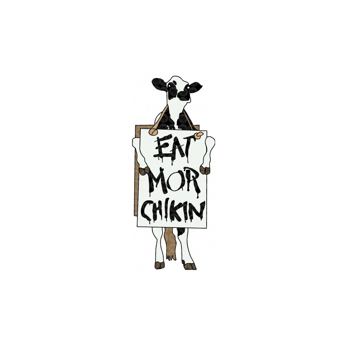Eat Mor Chikin Printable Sign Sketch Coloring Page