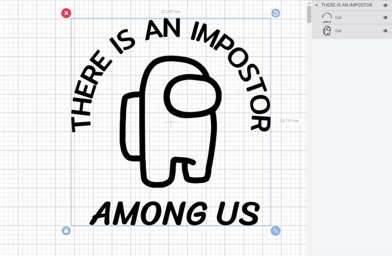 Download Among Us SVG impostor svg among us cut file | Etsy