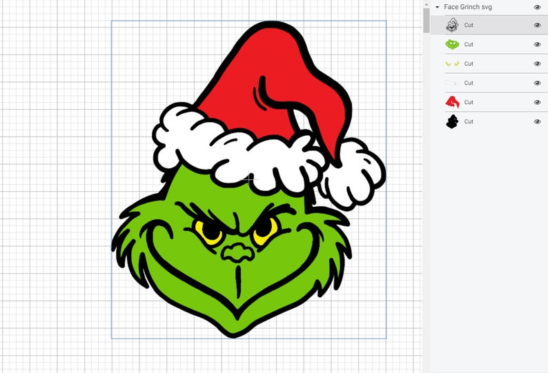 Download The Grinch SVG Easy Layer Grinch Face svg Grinch svg SVG ...