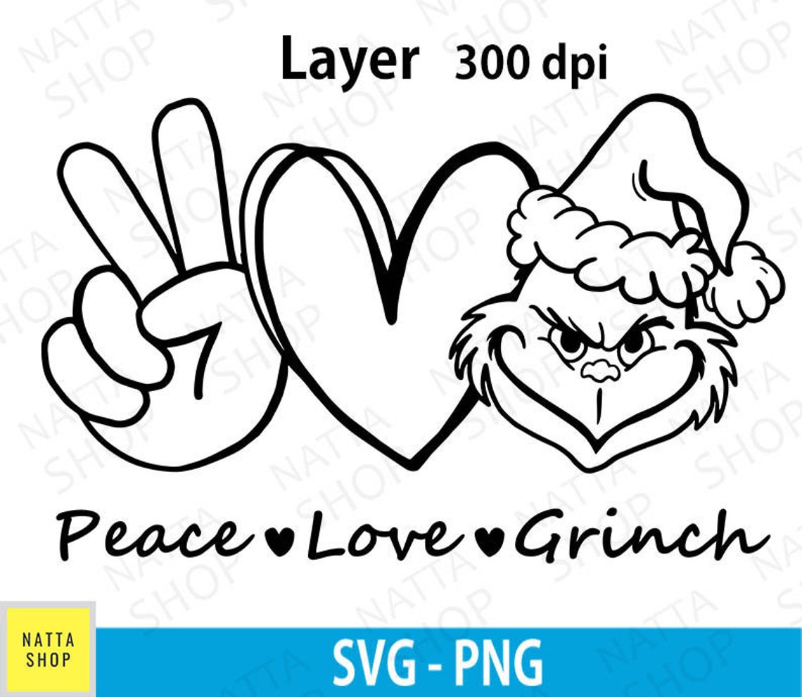 Free Free Peace Love Grinch Svg Free 769 SVG PNG EPS DXF File