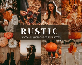 10 Desktop and Mobile Rustic Lightroom Preset, Warm Moody Tone Photo Editing, Fall Autumn Holiday Instagram Outdoor Filter for Bloggers