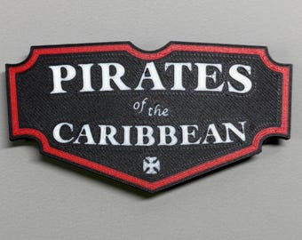 Disney Pirates of the Caribbean 3D Printed Fridge Magnet - Disney Inspired Decor - Fun Kitchen Accessory