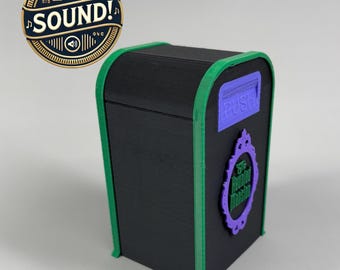Haunted Mansion Trash Can With Onboard Audio and Rechargeable Battery!