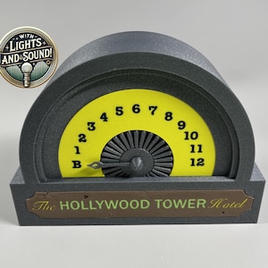 Tower of Terror Working Prop: Animated & Illuminated Elevator Dial, Custom Sounds