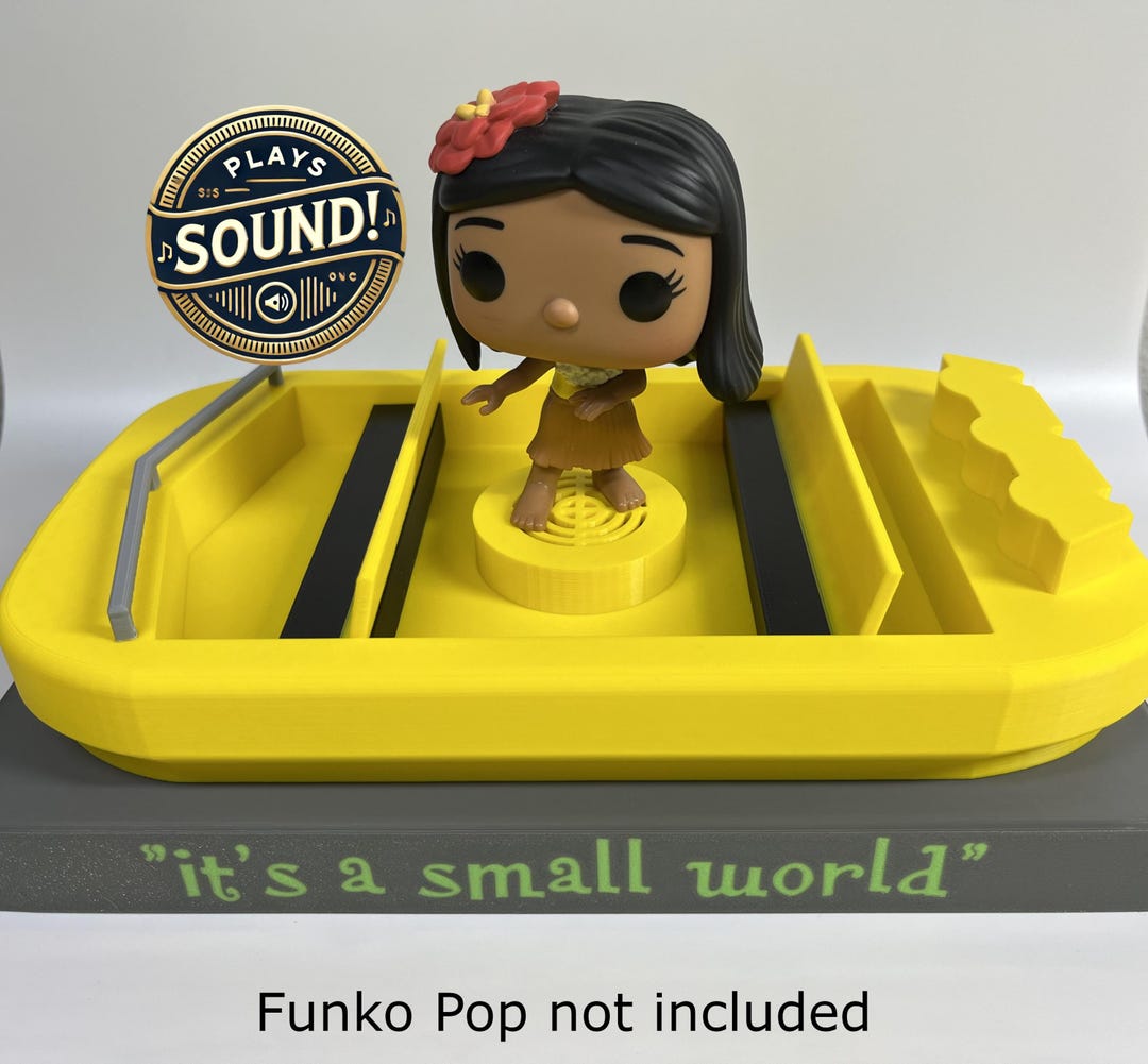 巨大な「イッツ・ア・スモールワールド」ファンコ ポップ ディスプレイ