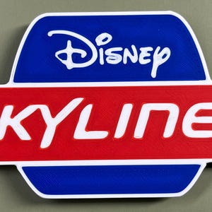 Skyliner Lettering Disney Skyliner 3D Printed Fridge Magnet - Disney Inspired Decor - Fun ...