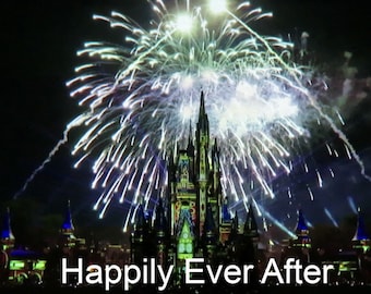 Magic Kingdom Fireworks Projection Shows on USB Stick | Wishes, Happily Ever After, Enchantment, HalloWishes, and more!