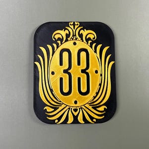Disney Club 33 3D Printed Fridge Magnet - Disney Inspired Decor - Fun Kitchen Accessory