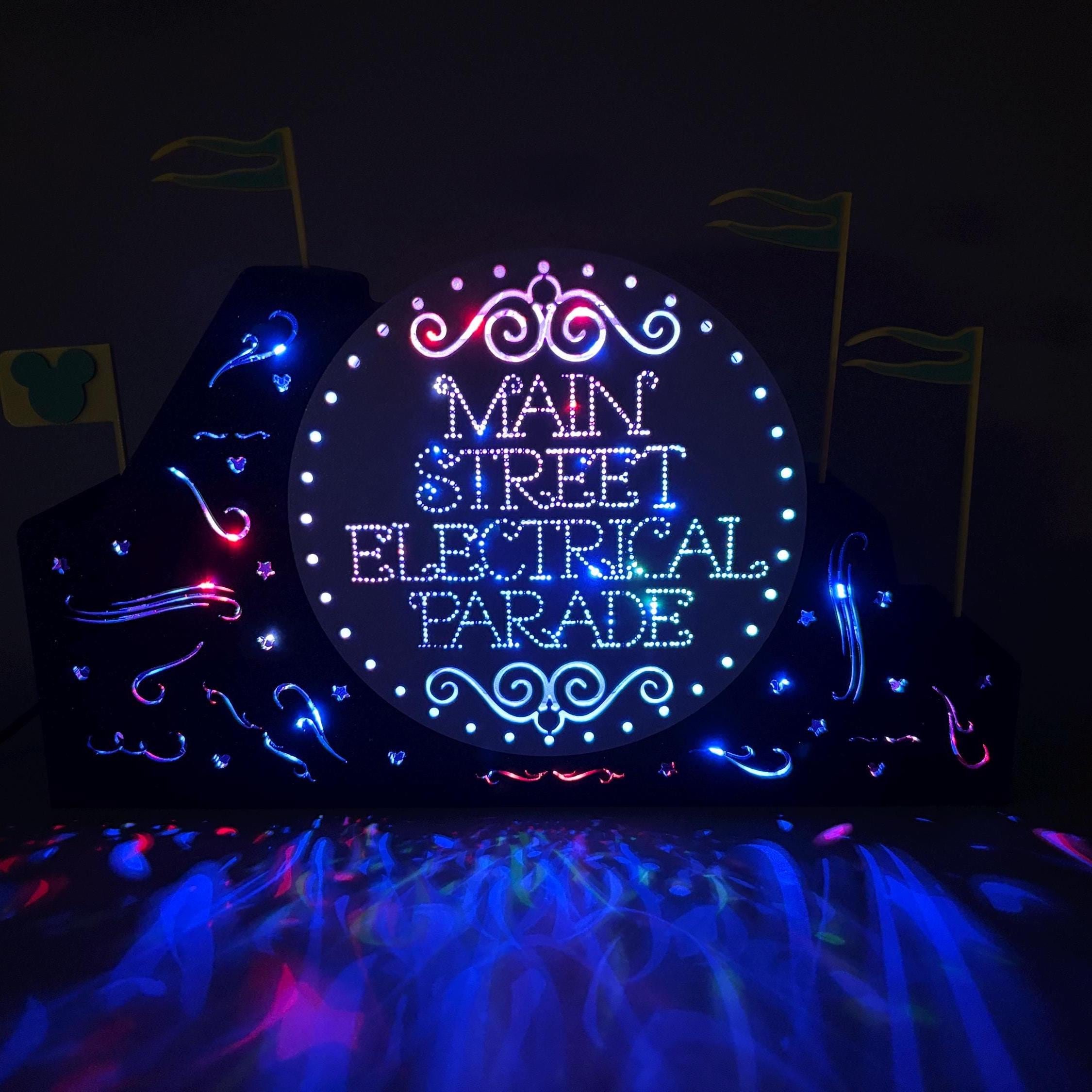 Main Street Electrical Parade Float With 120 LED Twinkling Lights and ...
