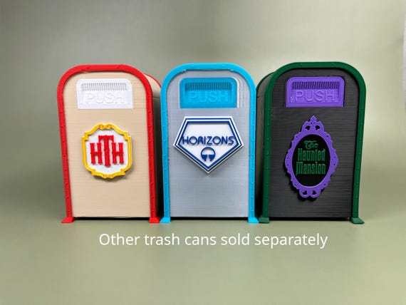 Horizons Trash Can With Onboard Audio and Rechargeable Battery