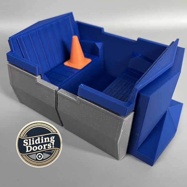 Peoplemover (TTA) Car With Sliding Doors - Fits nuiMOs, Funko Pops, and Doorables and now comes with the famous orange cone!