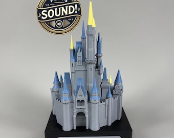 Cinderella Castle Replica With Stand: Onboard Audio and Rechargeable Battery