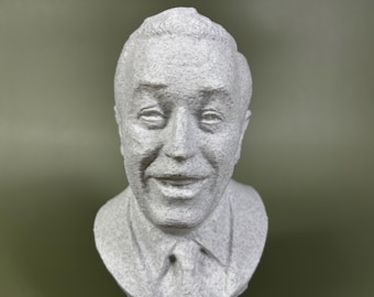 Walt Disney Bust Miniature - Marble Finish - Etsy