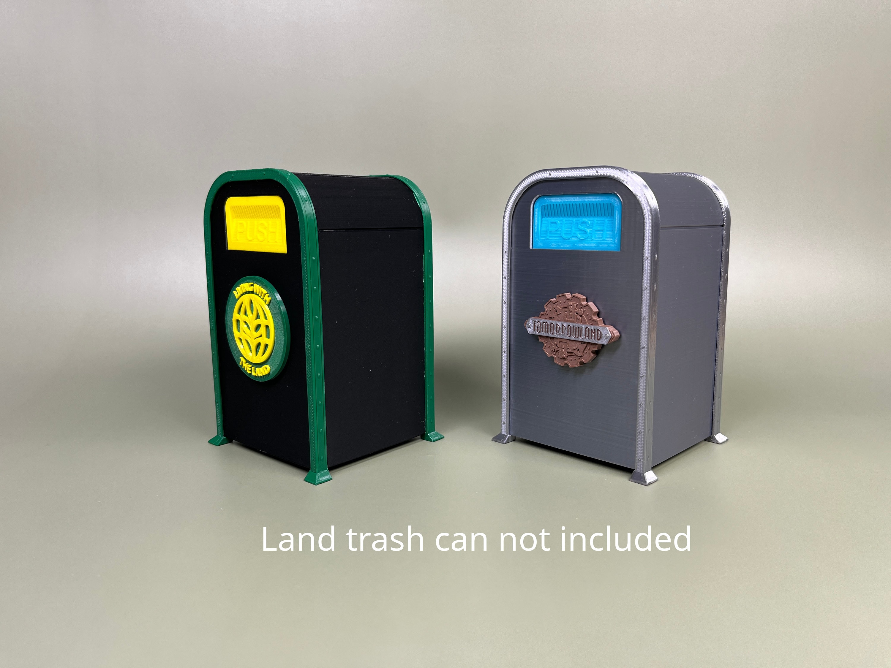 Tomorrowland Trash Can With Onboard Audio and Rechargeable Battery
