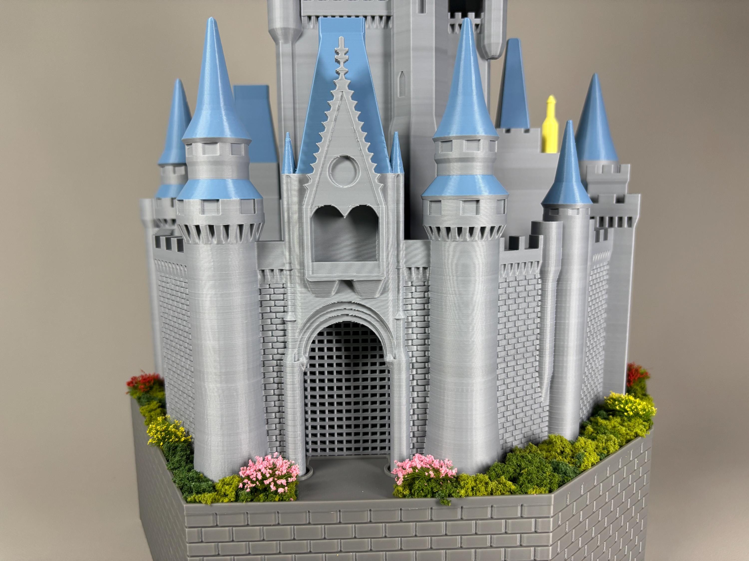 Cinderella Castle 3D Model with Fireworks Projection | Disney