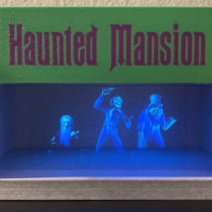 Haunted Mansion Mausoleum With Pepper's Ghost Effect and Flickering LED Lights!