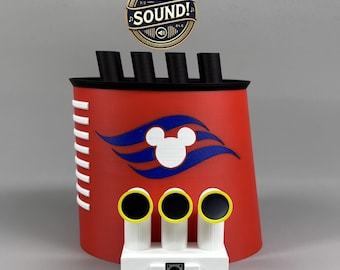 Disney Cruise Line Funnel Replica: Onboard Audio and Rechargeable Battery