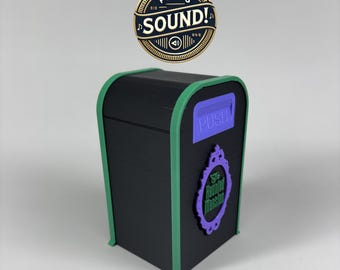 Haunted Mansion Trash Can With Onboard Audio and Rechargeable Battery!