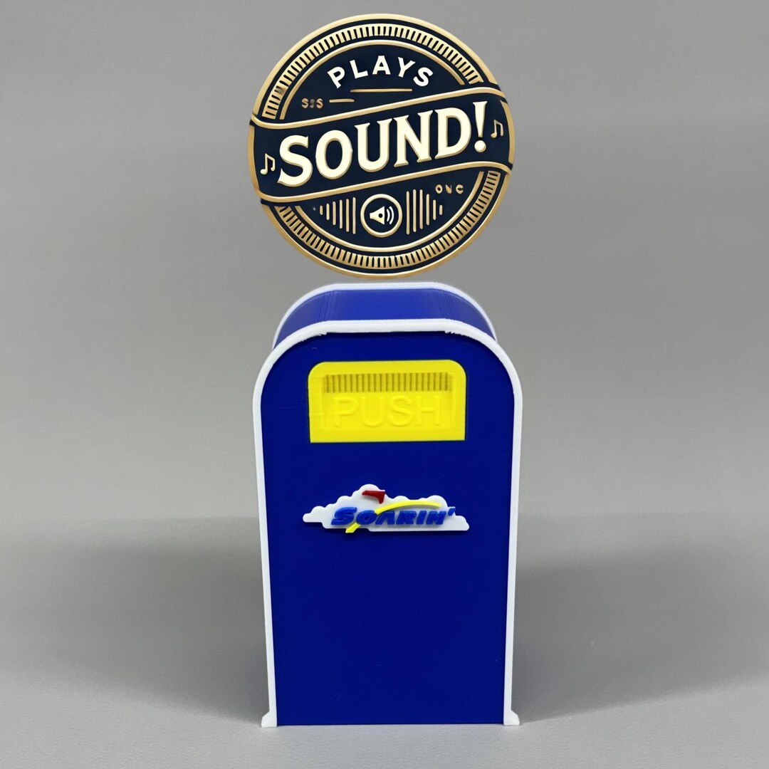 EPCOT Soarin' Trash Can With Onboard Audio and Rechargeable