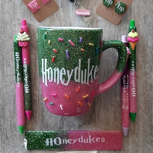 Honeydukes glitter coffee mug