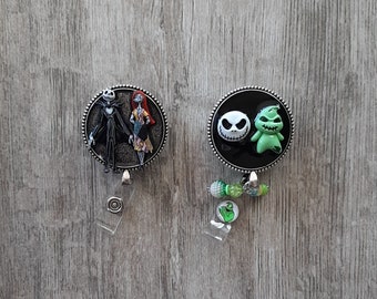 Pendant halloween character resin badge holder