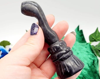 Black Obsidian Broom