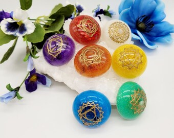 Chakra Crystal Healing Disc's