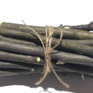20 organic real apple wood sticks, 5-7inch sticks, package of sticks, pet chew toys for chinchilla, guinea pigs, rabbits, rodent food