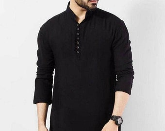 Black Kurta Pyjama Etsy From the last many years, kurta is the culture of punjab province so its identified as the identity of local peoples, a period of time the majority of peoples wear then with dhoti but with the passing of time, some new. black kurta pyjama etsy