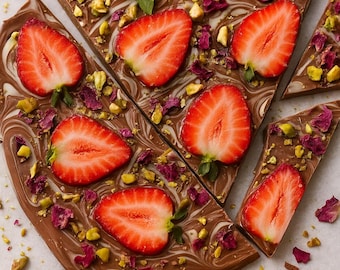 Delicia de lujo de chocolate de Dubái con infusión de fresa