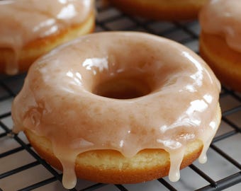 PDF recept voor geglazuurde donuts | Zachtgebakken donut met esdoornglazuur