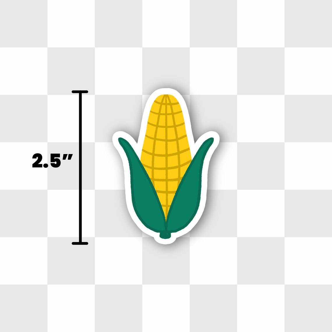 Buttered Corn Sticker Waterproof Corn Sticker | Cute Foodie Laptop Decal - Etsy