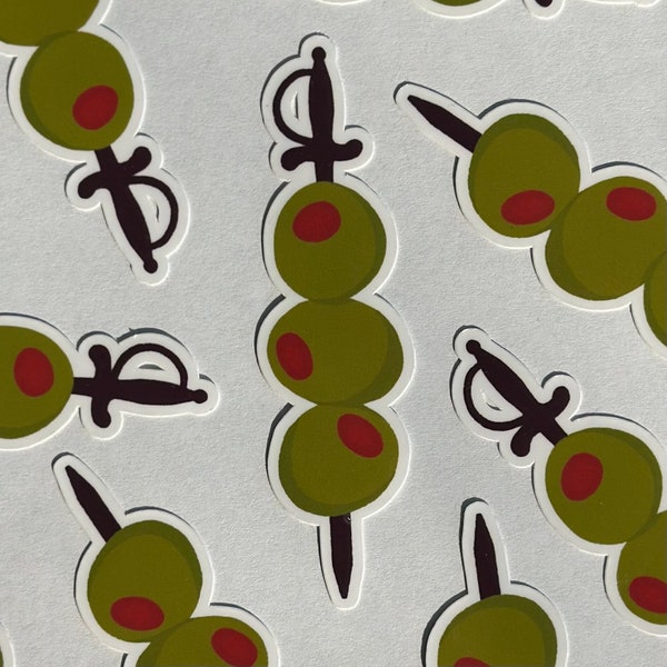 green olives sticker |  food sticker | cute stickers | laptop sticker | water bottle sticker