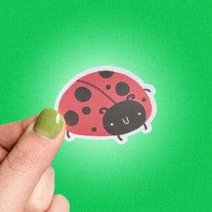Ladybug Sticker | Waterproof Die-Cut Vinyl Decal