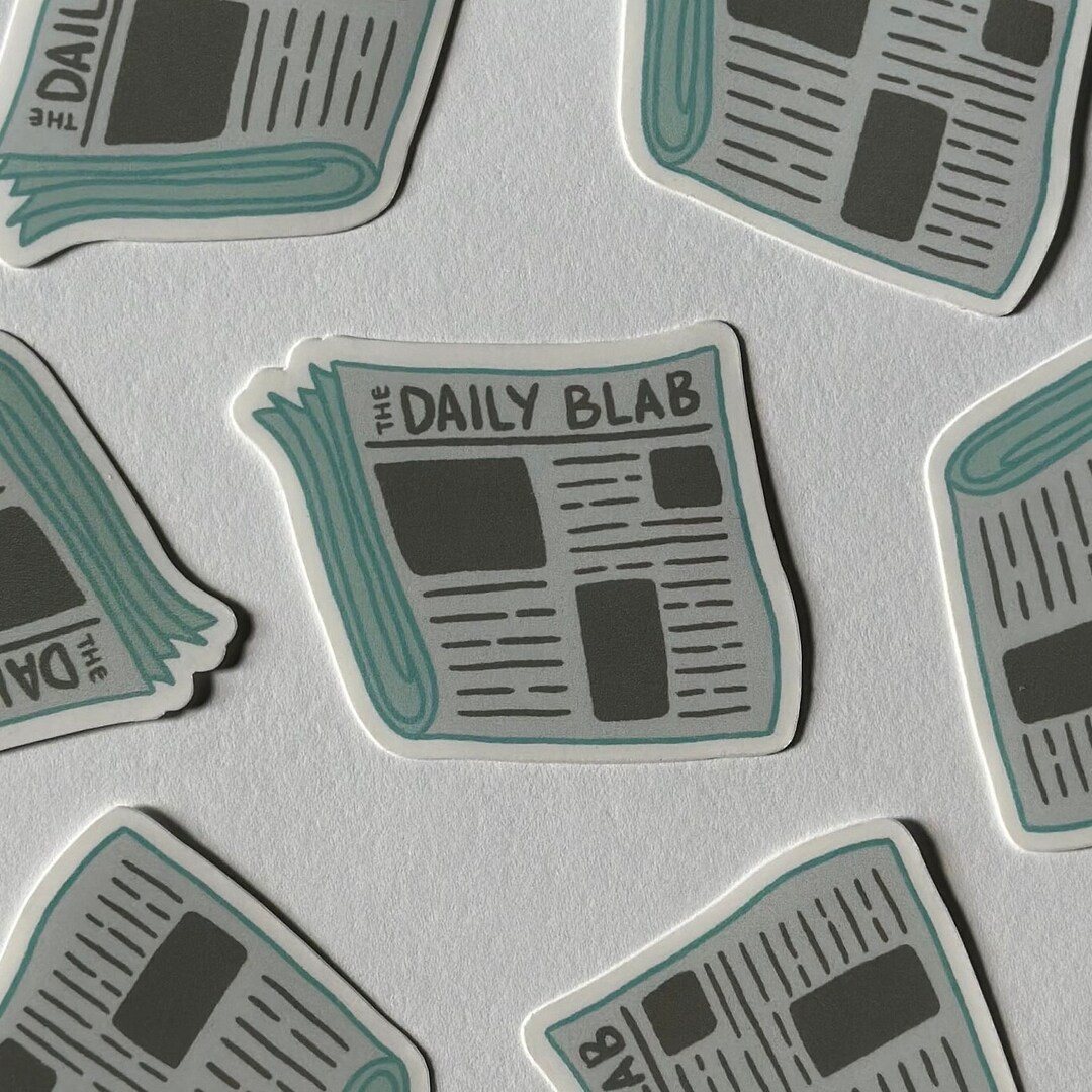 Newspaper Sticker | Journalism Sticker | Funny Sticker | Laptop Sticker ...