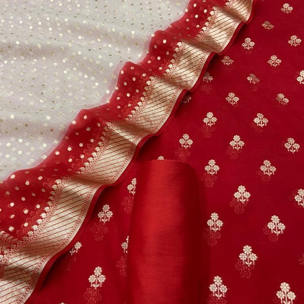 Handloom Banarasi weave Dress Fabrics, Salwar Kameez, Palazzo Pants, Indian Weddings, Kurti, Unstitched, Stitched Sangeet,daily wear