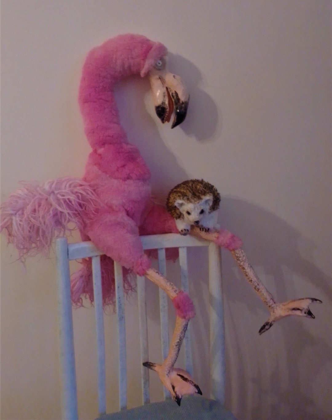 Flamingo and Hedgehog Alice in Wonderlad Set for Croquet Etsy