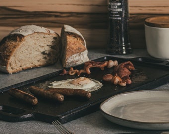 Backcountry Iron 20 x 9 Inch Large Reversible Seasoned Cast Iron Grill / Griddle