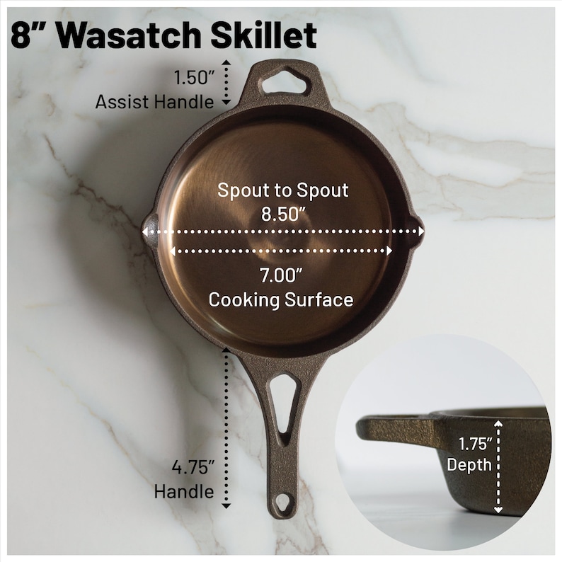 Backcountry Iron Wasatch Smooth Cast Iron Skillet - Thumbnail 3