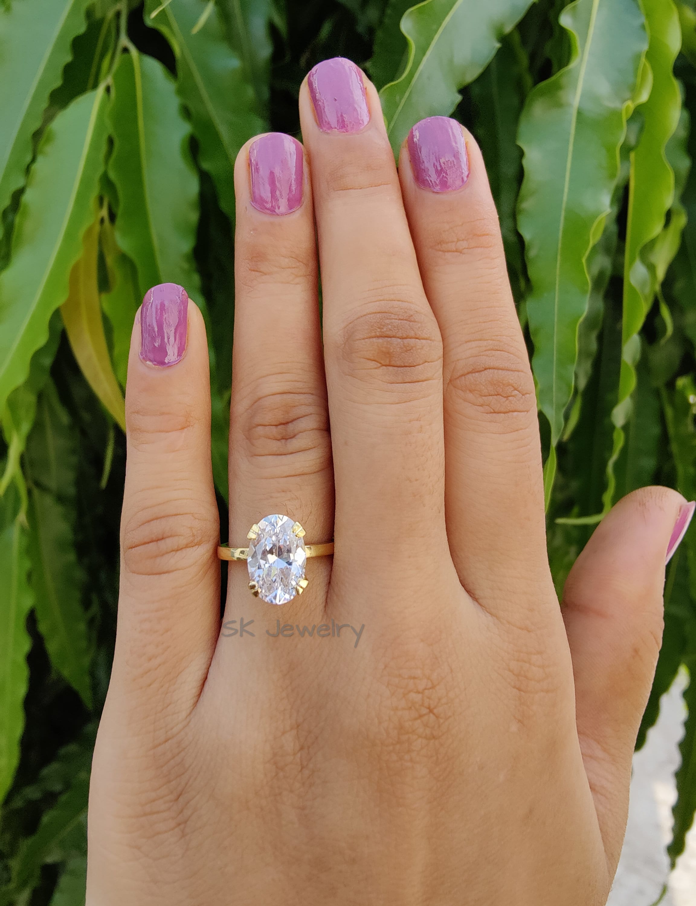 5 Ct Emerald Cut And Moonstone Moissanite Engagement Ring, Three Stone Wedding Ring, Anniversary Ring, Trilogy Promise Proposal Ring